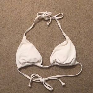 White string bikini top